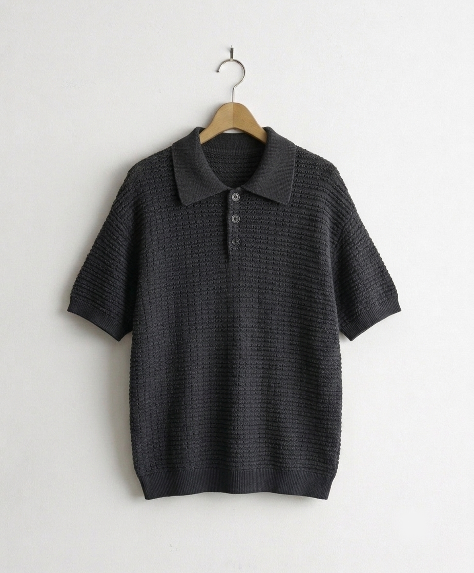 90s Tuck-Knit Polo