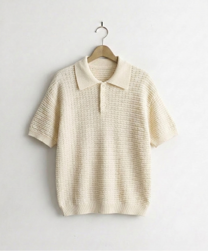 90s Tuck-Knit Polo
